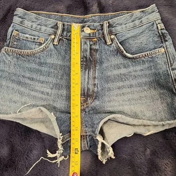 Dark wash high waist All saints "paula" jean shorts size 28! - Picture 14 of 15